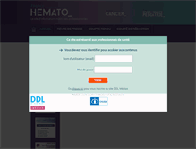 Tablet Screenshot of france-hemato.net